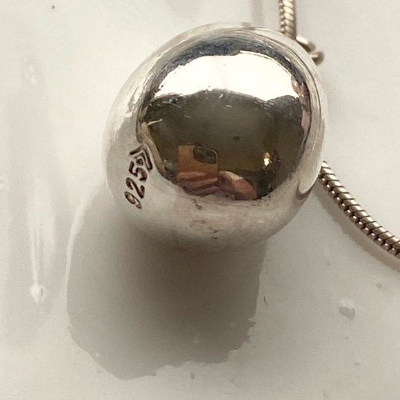 Silpada Sterling Silver Teardrop Pendant Necklace 17” inches N1470 - Picture 4 of 5